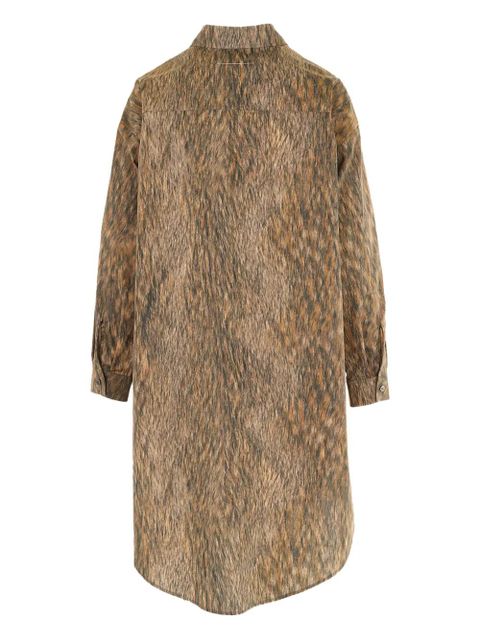 MM6 Maison Margiela buttoned shirt dress - Brown