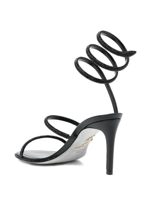 René Caovilla 80mm Cleo sandals - Black