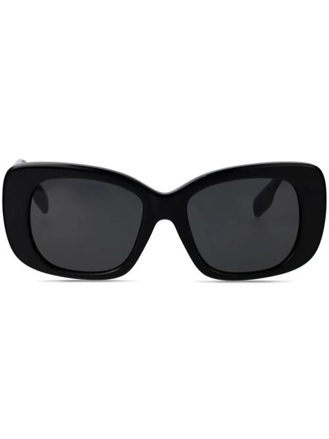 Burberry Eyewear logo oversized sunglasses - Black - zdjęcie produktu nr 1