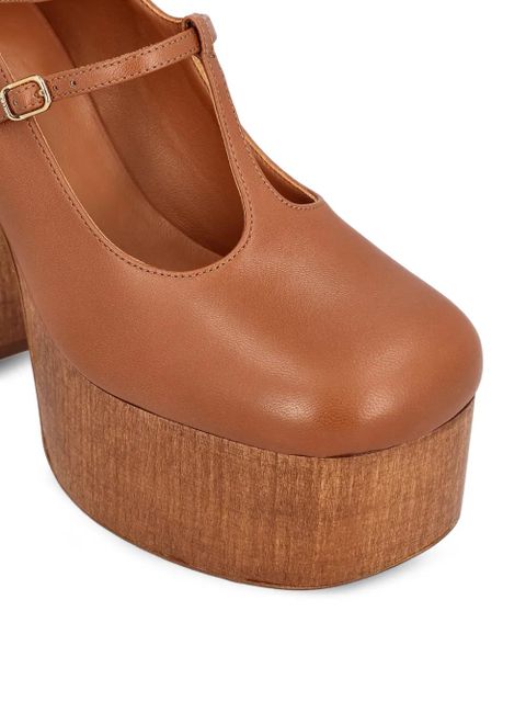 Chloé platform buckle sandals - Brown - zdjęcie produktu nr 2