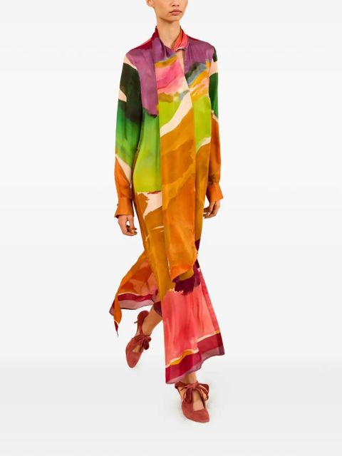 Ulla Johnson Critique silk maxi dress - Orange - zdjęcie produktu nr 1