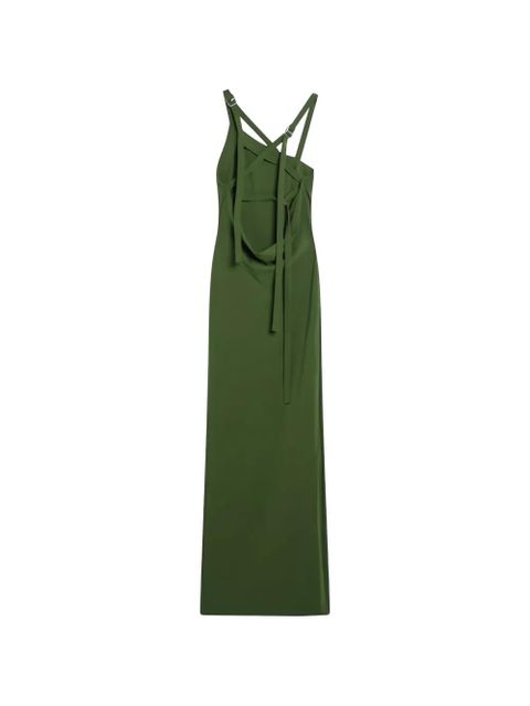 The Attico side-slit long dress - Green - zdjęcie produktu nr 2