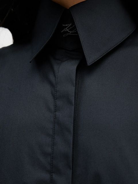 Karl Lagerfeld sukienka kolor czarny mini oversize B1W13052