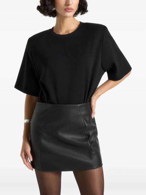 Manière De Voir Mia wide-shoulder bodysuit T-Shirt - Black