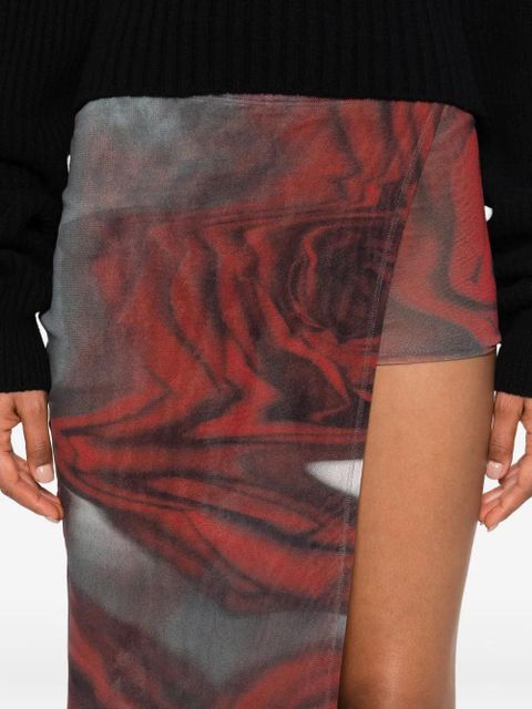 Jean Paul Gaultier Blurry Roses mini skort - Red - zdjęcie produktu nr 2
