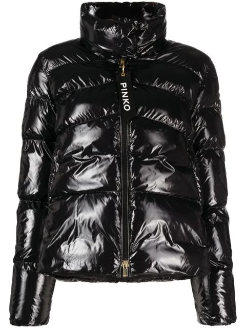 PINKO high-neck puffer jacket - Black - zdjęcie produktu nr 1