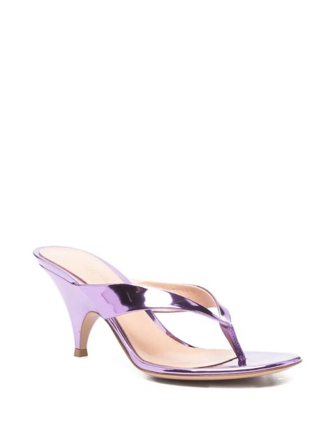 Gianvito Rossi Sofia metallic thong sandals - Purple - zdjęcie produktu nr 2