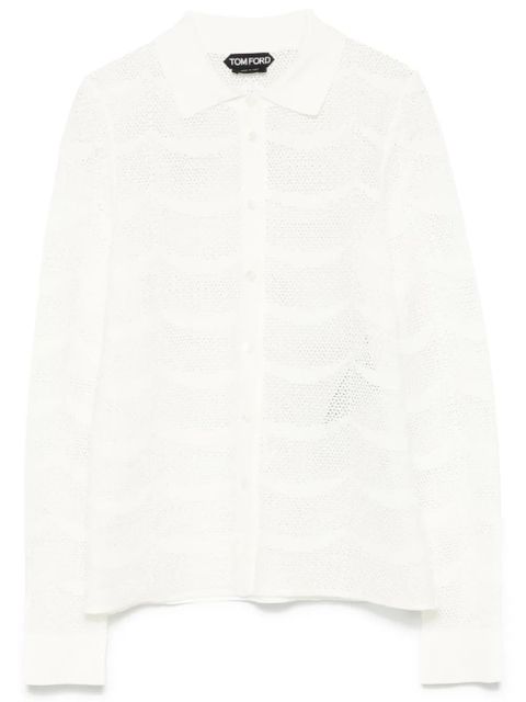 TOM FORD open-knit shirt - White - zdjęcie produktu nr 1