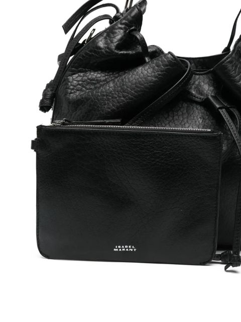 ISABEL MARANT Bolton drawstring leather shoulder bag - Black - zdjęcie produktu nr 2
