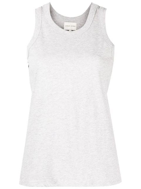 LouLou de Saison round-neck cotton tank top - Grey - zdjęcie produktu nr 1
