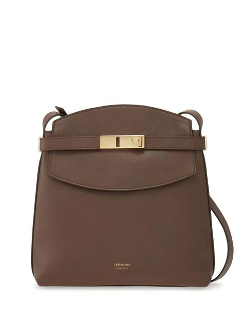 Ferragamo small Hug crossbody bag - Brown - zdjęcie produktu nr 1