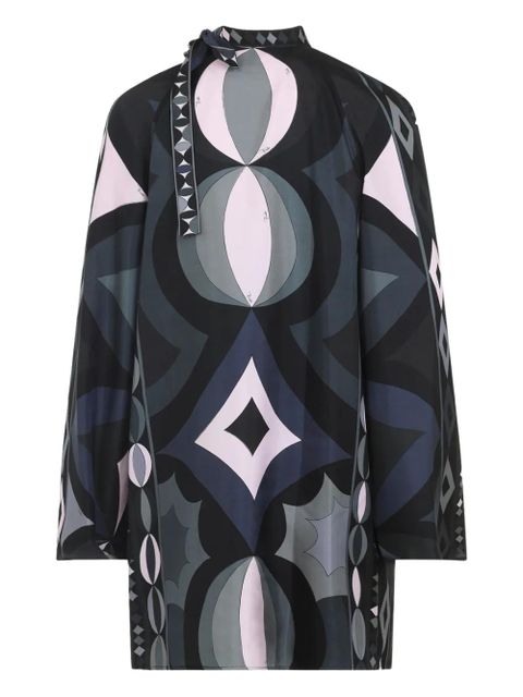 PUCCI geometric-print high-neck dress - Black - zdjęcie produktu nr 2