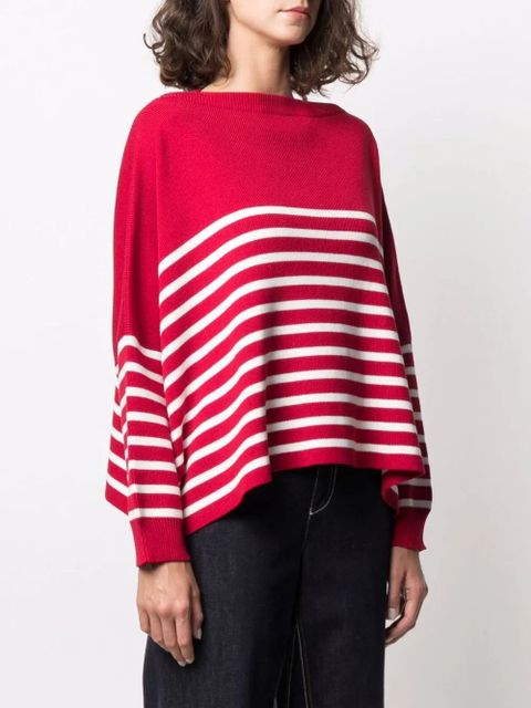 Valentino Garavani horizontal-stripe jumper - Red