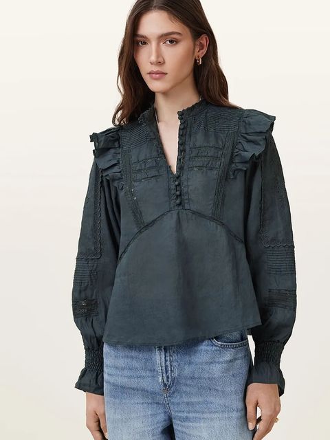 AllSaints bluzka bawełniana HEATHER - zdjęcie produktu nr 1