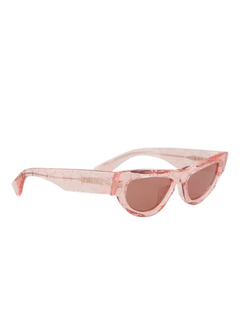 Gucci Eyewear GG embossed cat-eye sunglasses - Pink