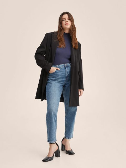 Dżinsy Mom z elastycznego denimu