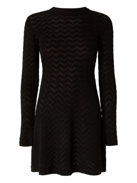 Missoni zigzag-pattern mini dress - Black - zdjęcie produktu nr 1