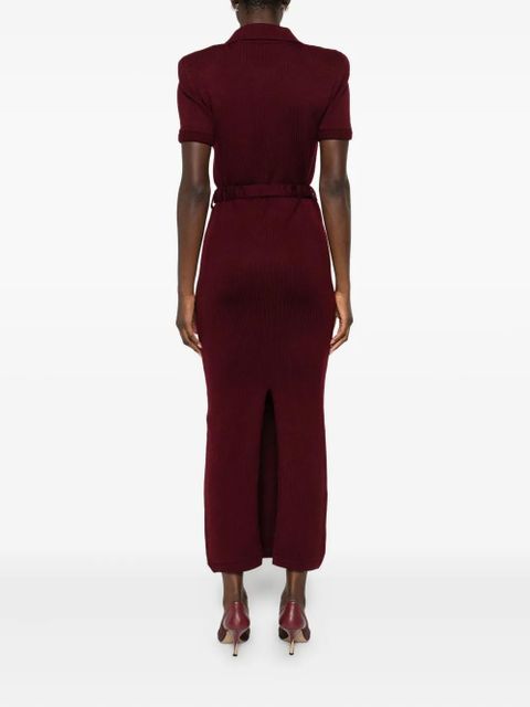 Rowen Rose short sleeve midi dress - Red