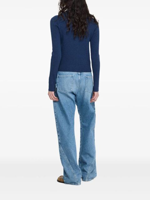 JW Anderson zip-up cardigan - Blue