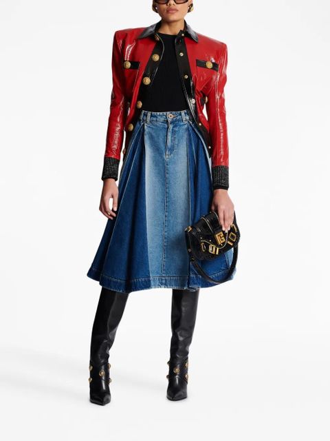 Balmain shoulder-pad sweater - Black