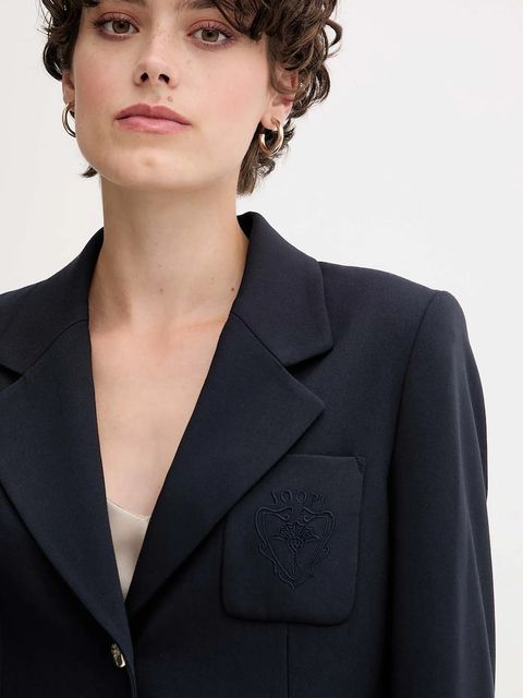 Joop! marynarka kolor granatowy jednorzędowa gładka 30048838