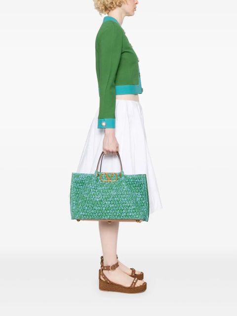 Valentino Garavani VLogo tote bag - Blue - zdjęcie produktu nr 2