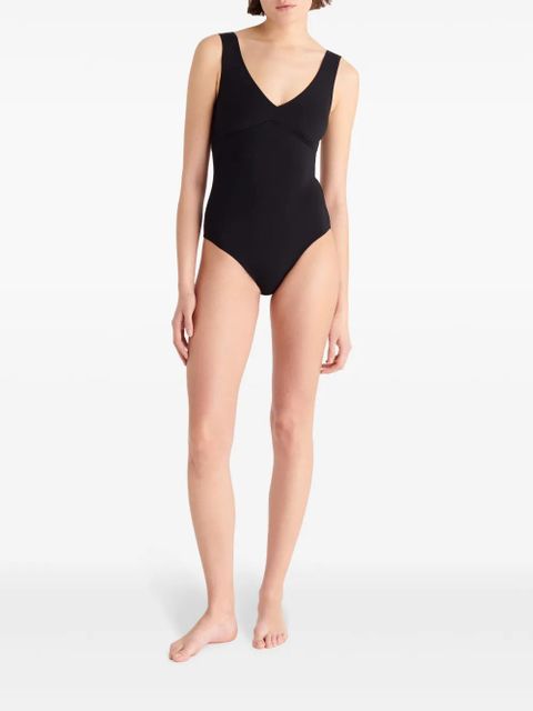 ERES Hold Up V-neck swimsuit - Black
