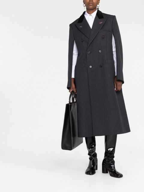 Maison Margiela Cavalry double-breasted wool coat - Grey