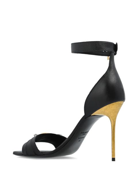 Balmain 110mm leather sandals - Black