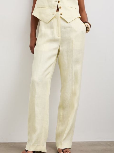 Medicine spodnie straight damskie lniane - zdjęcie produktu nr 1