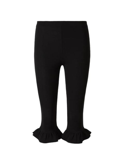 Jacquemus ruffled-trim shorts - Black - zdjęcie produktu nr 1