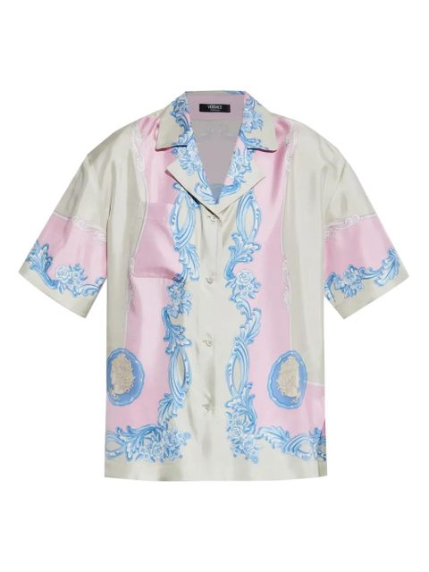 Versace Medusa-print silk shirt - Grey - zdjęcie produktu nr 1