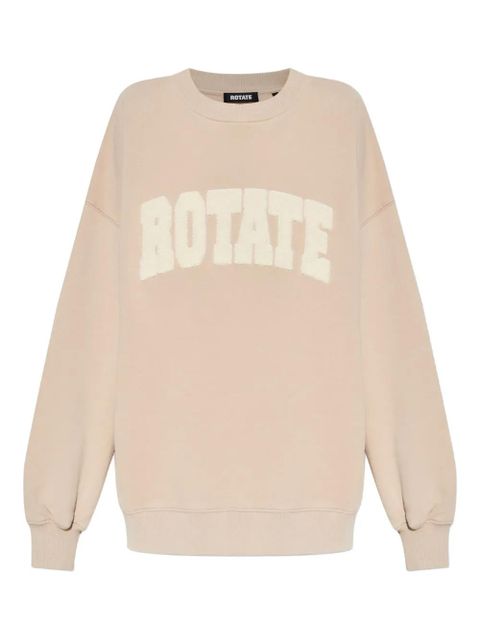 ROTATE BIRGER CHRISTENSEN logo-appliqué sweatshirt - Neutrals - zdjęcie produktu nr 1