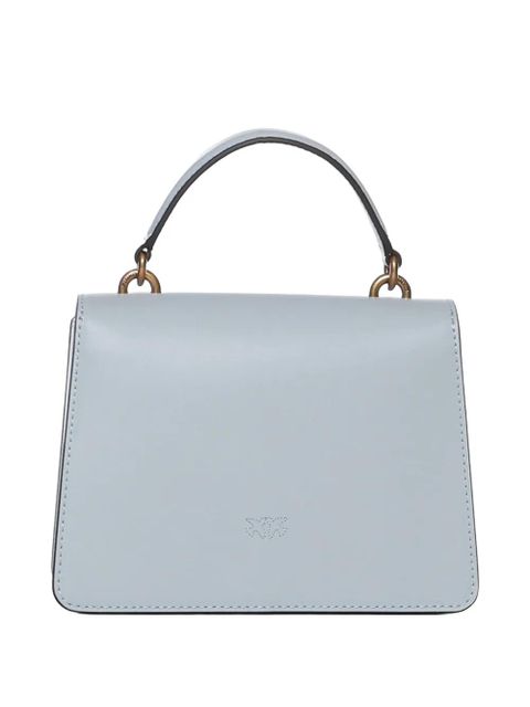 PINKO Love One top-handle leather tote bag - Blue - zdjęcie produktu nr 2