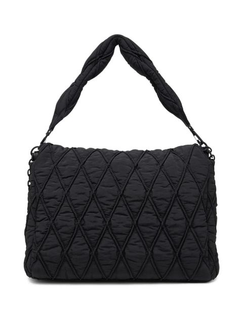 Diesel large Charm-D shoulder bag - Black