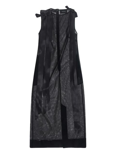Simone Rocha ribbon sleeveless midi dress - Black - zdjęcie produktu nr 1