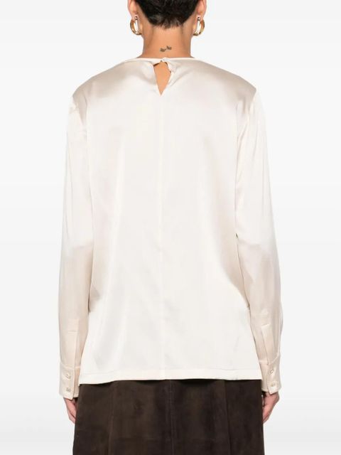 Max Mara long sleeve blouse - Neutrals