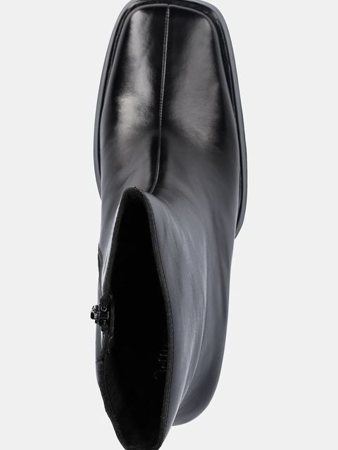 Jeffrey Campbell botki skórzane Maximal-Lo damskie kolor czarny na słupku JC-852-3-2