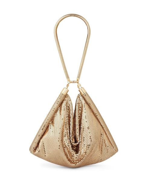 Rabanne Pixel Tube metallic shoulder bag - Gold