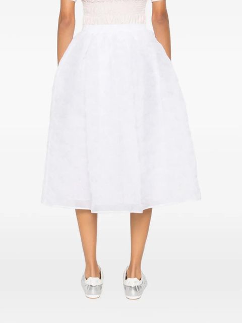 Cecilie Bahnsen white midi skirt