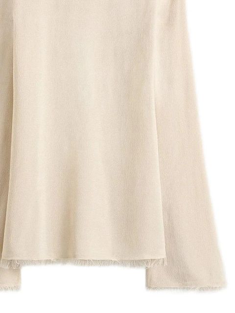 TOTEME frayed-edge slim top - Neutrals - zdjęcie produktu nr 2