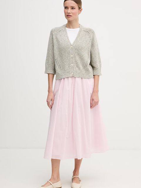 Mos Mosh kardigan damski z dodatkiem jedwabiu Lizet - zdjęcie produktu nr 1