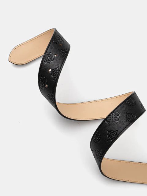 Guess pasek ZARELA damski kolor czarny BW9227 P5235