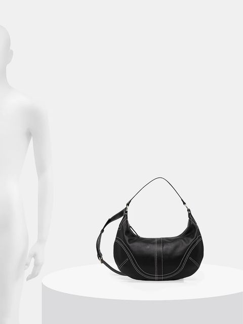 Answear.LAB torebka skórzana kolor czarny