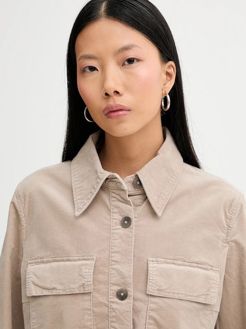 Marc O'Polo kurtka kolor beżowy przejściowa 511096874007