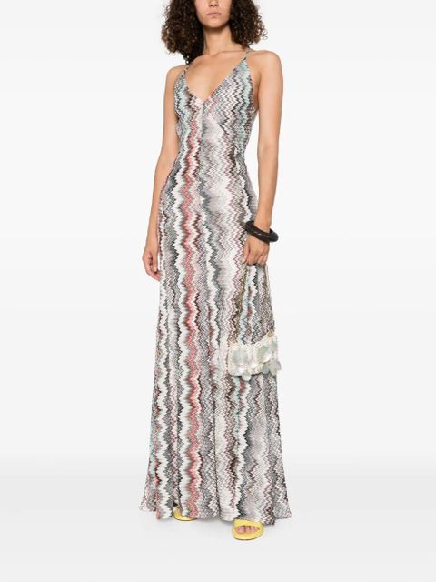 Missoni halterneck maxi dress - Red - zdjęcie produktu nr 2