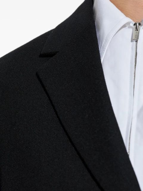 Jil Sander notched-lapel wool blazer - Black