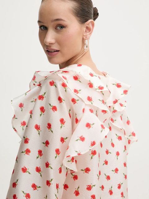 Stine Goya koszula damska kolor beżowy regular SG-PS26-T125-2067