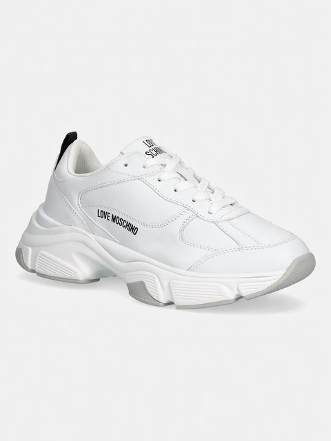 Love Moschino sneakersy skórzane