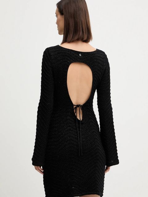 Guess sukienka CHEVRON kolor czarny mini prosta W5BK83 Z0192